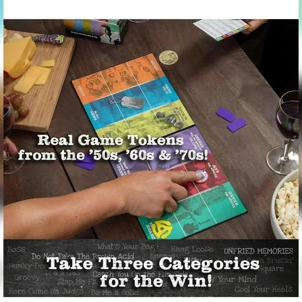 Board Game50s,60s,and'70s Pop Culture & Music Trivia Game Best Party Game! - Picture 7 of 8